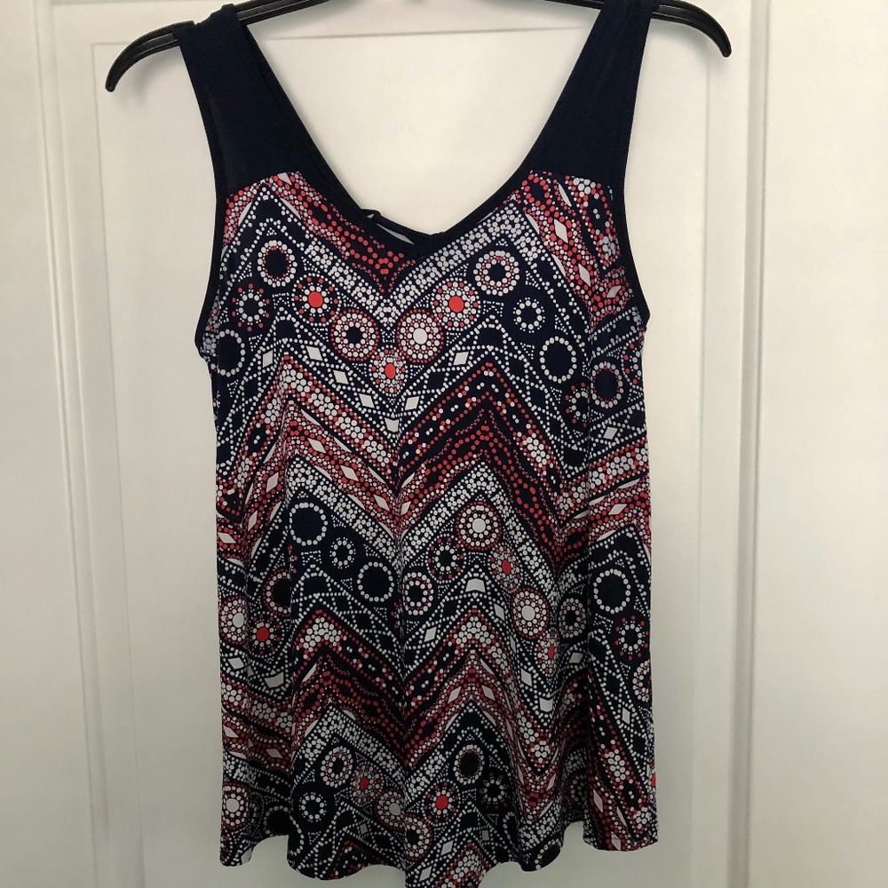 Espresso sleeveless Top Size S